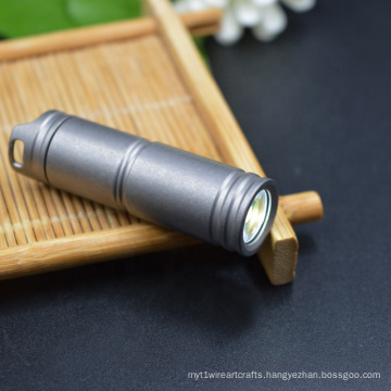 With 130 Lumen Li-ion Battery Torch Titanium  Flashlight